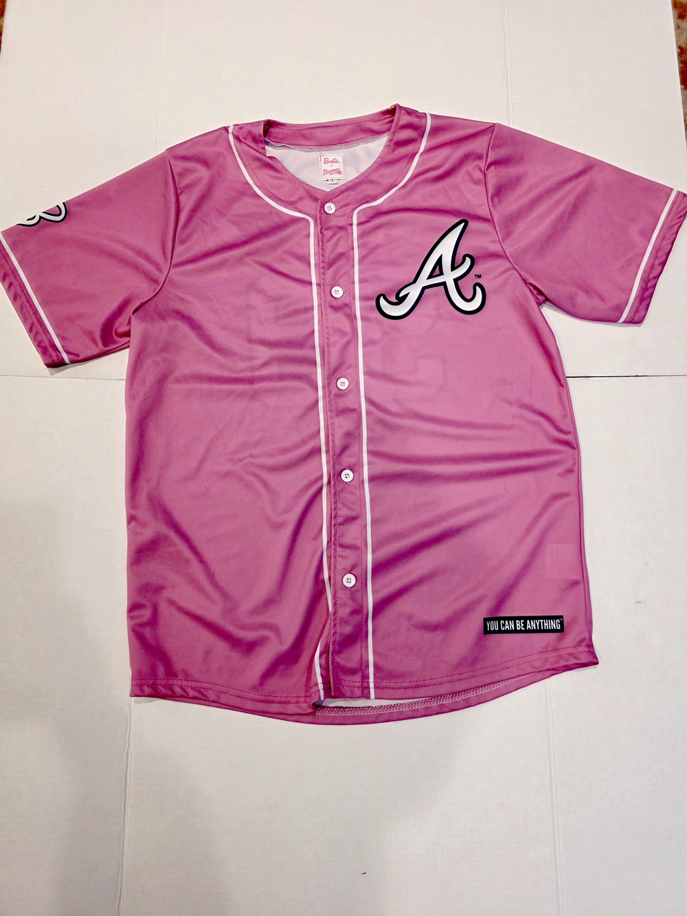 Collector's Atlanta Braves  Pink Barbie Jersey. Not sold anywhere.